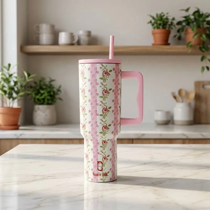 Floral Stainless Steel Tumbler - 1200 mL media 1