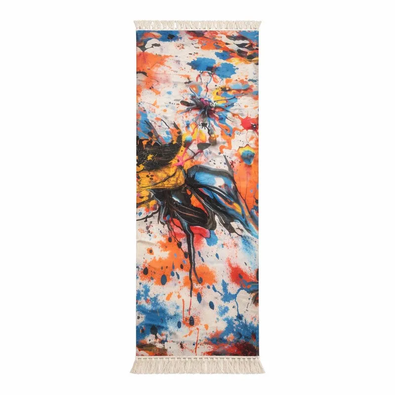 Abstract Splatter Runner Rug media 3