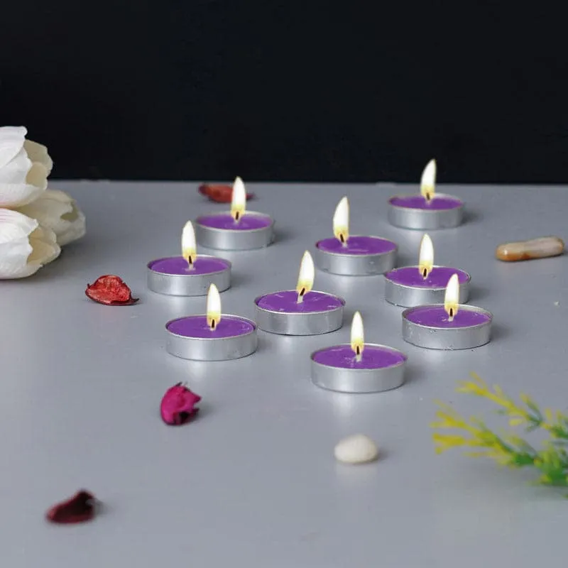 Sepova Lavender Scented Tealight Candle - Set Of Ten media 1