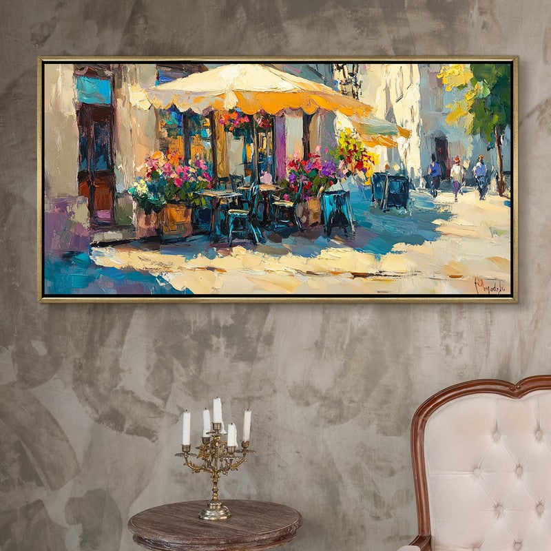 Bloomed Silence Canvas Wall Painting With Frame