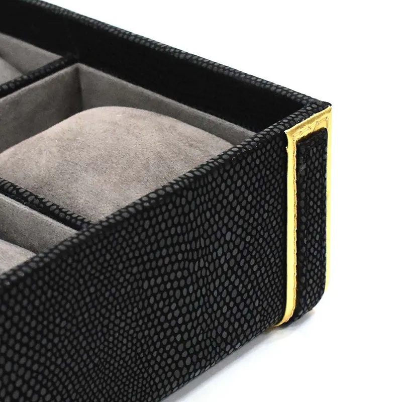 Tisquo II Faux Leather Watch Organizer - Black media 7