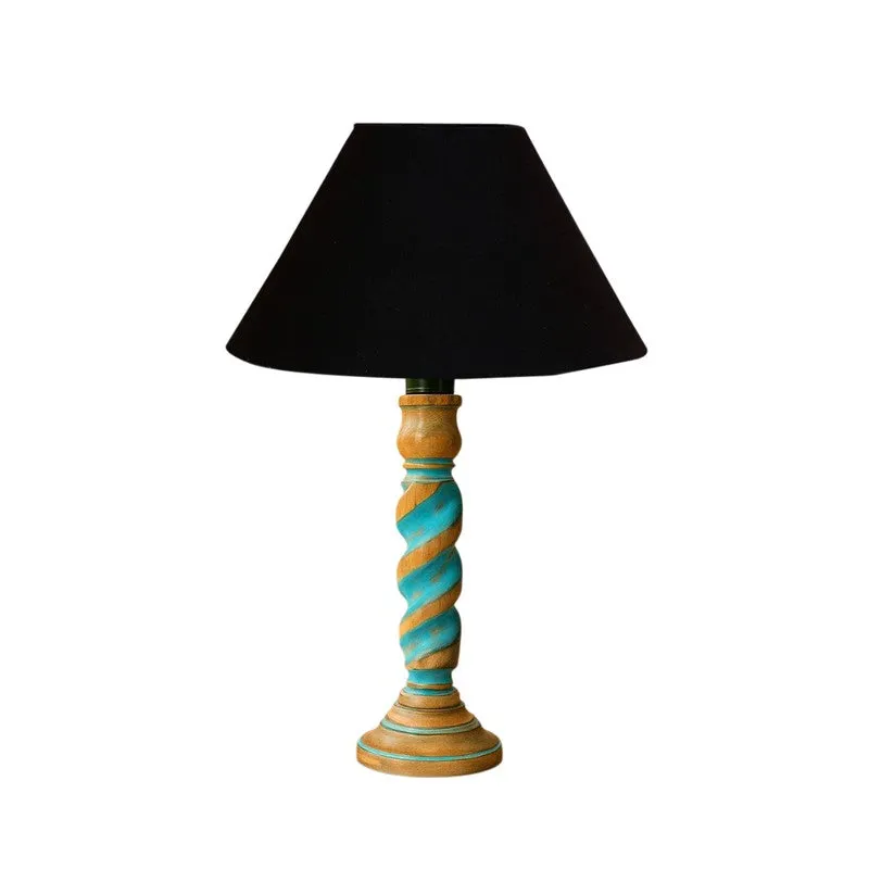 Elara Muse Wooden Table Lamp - Black media 5