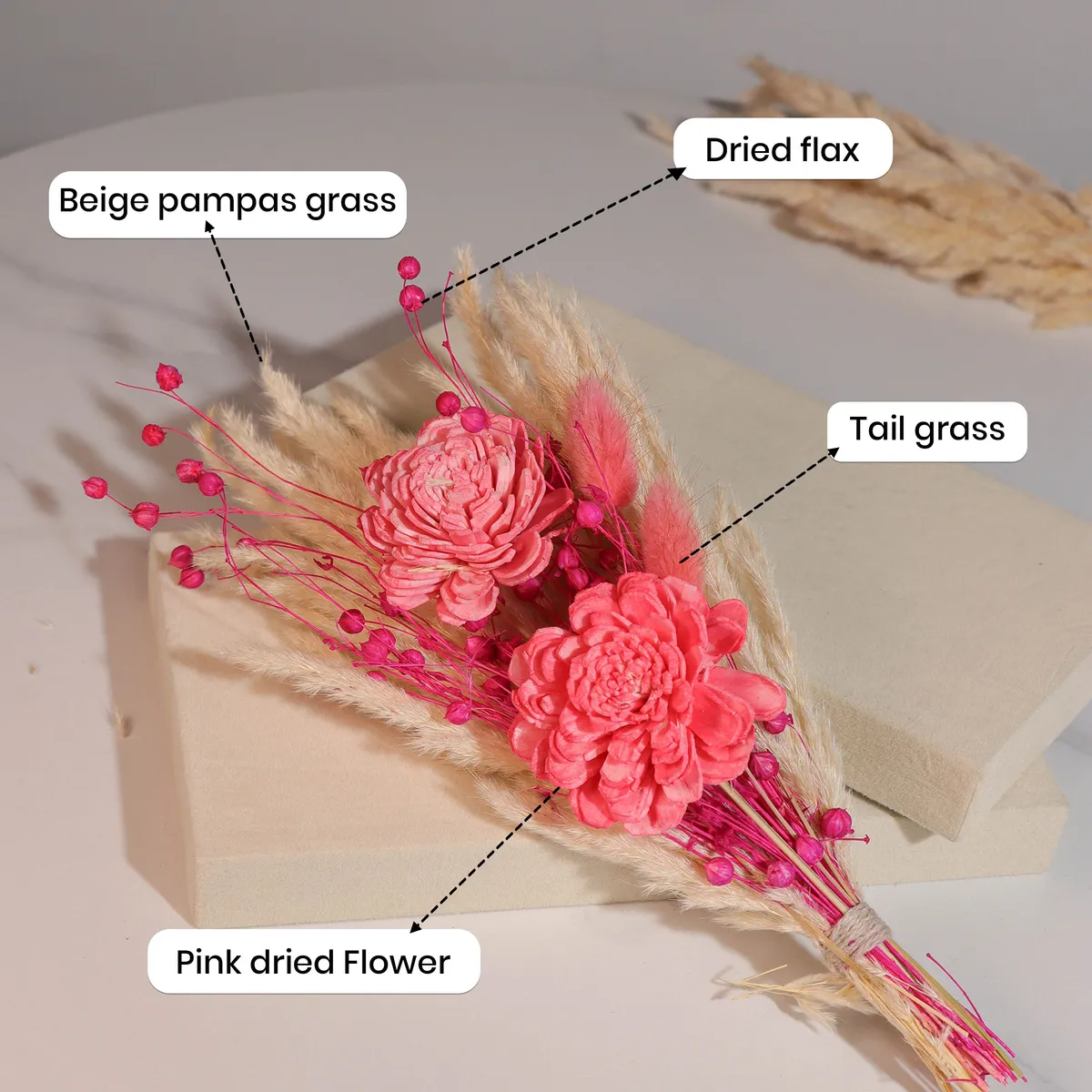 BloomBoo Artificial Flower with Vase - Pink media 5
