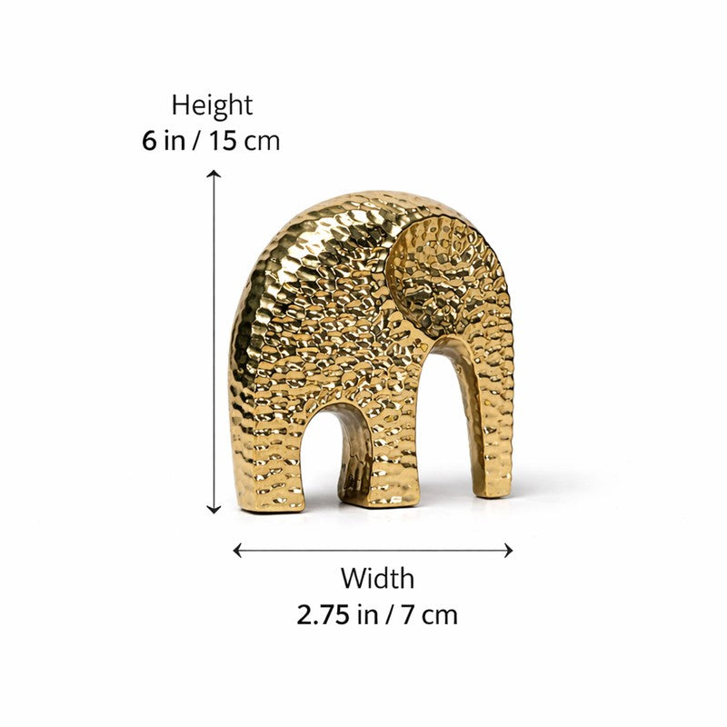 Goldora Elephant Ceramic Showpiece media 8