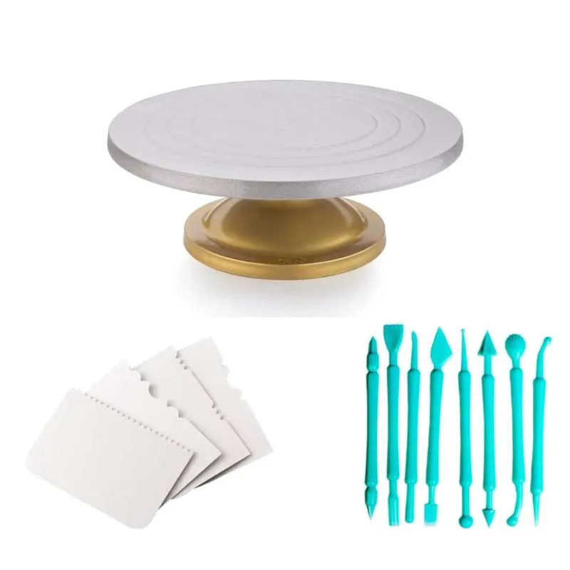 Milono Cake Stand With Baking Tools - Three Piece Set media 1