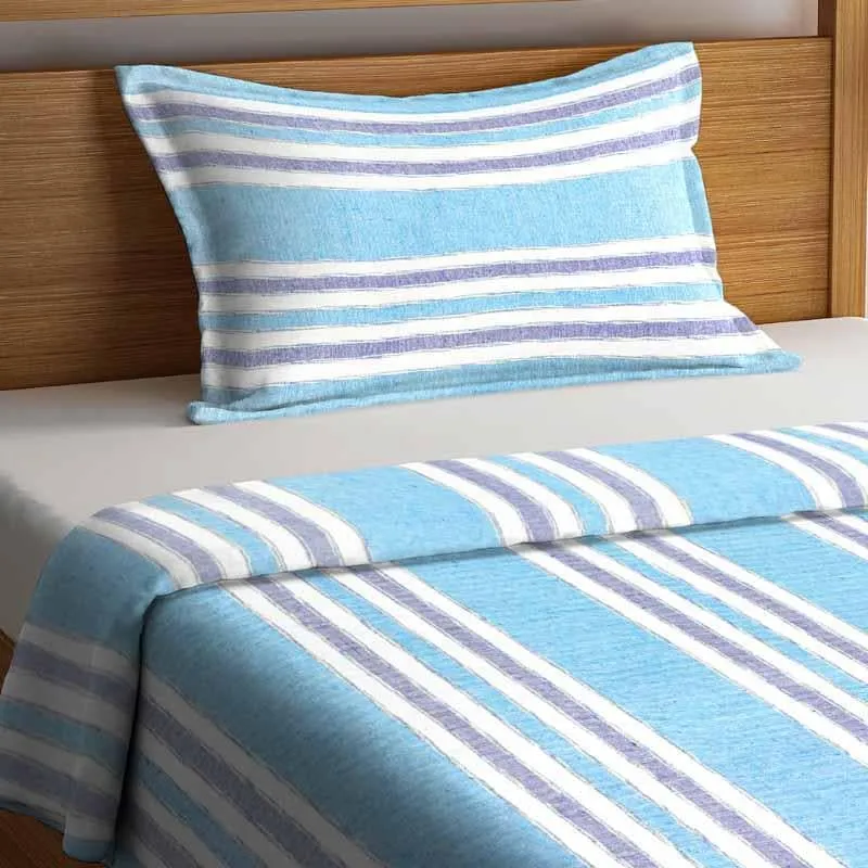 Parallel Stroke Bedcover - Blue media 5