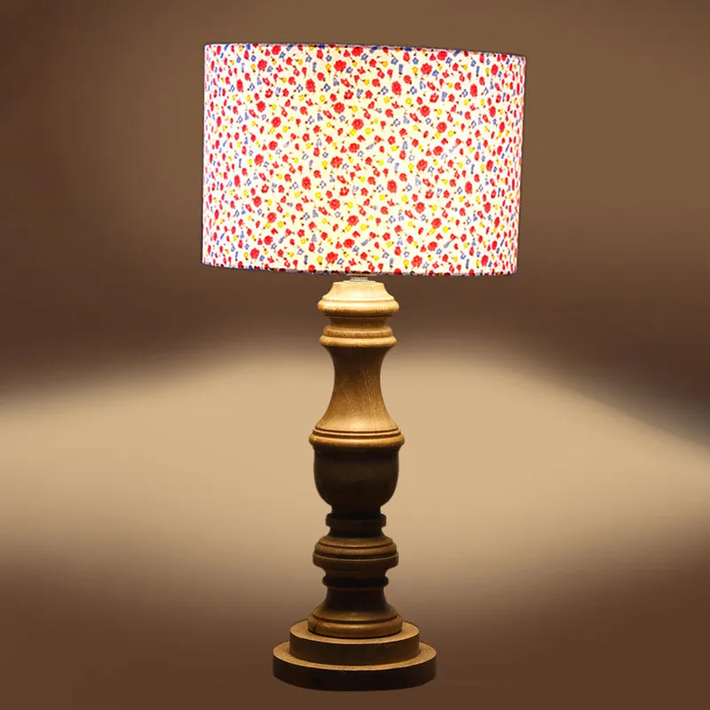 Fleura Carve Wooden Table Lamp - Multicolor media 5