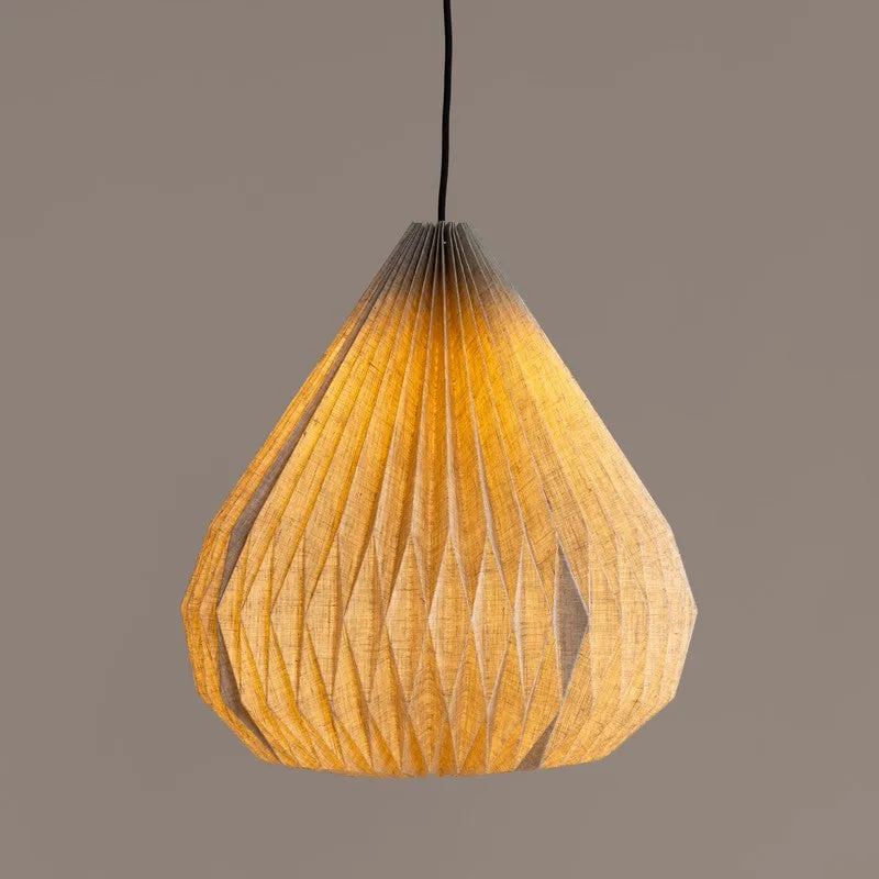 Fig Living Dome Pendant Fabric Ceiling Lamp - Ivory media 1