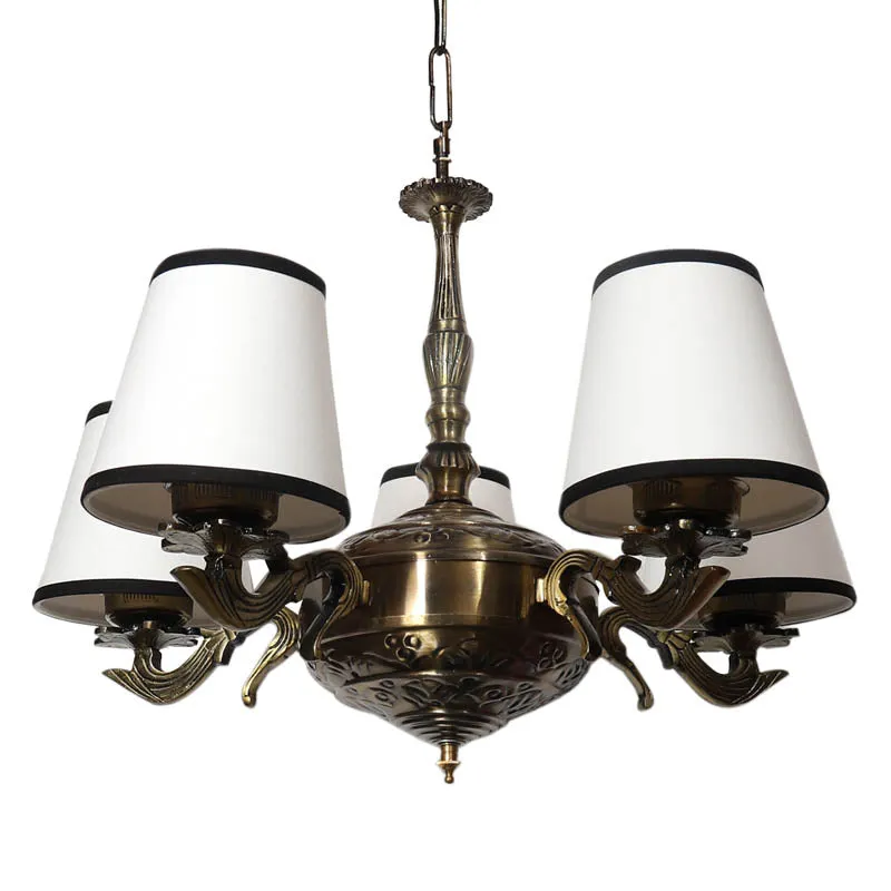 Celina Conical Golden Antique Ceiling Lamp media 4