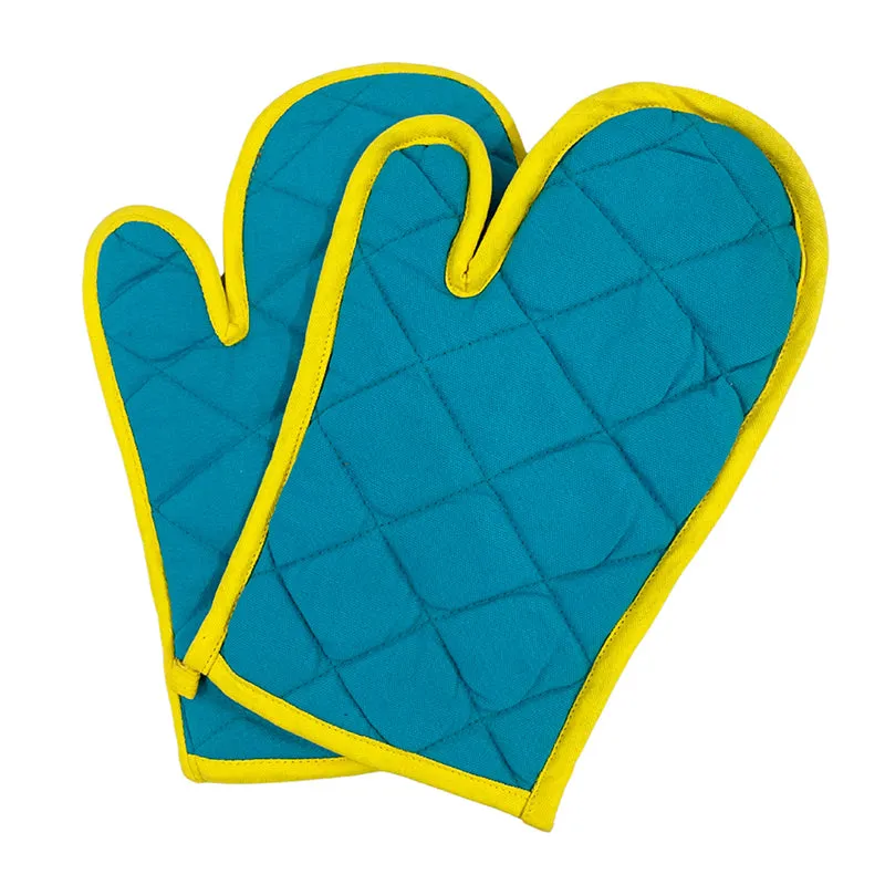 Swayam Teplo Kitchen Gloves (Blue & Yellow) - Set Of Two media 3
