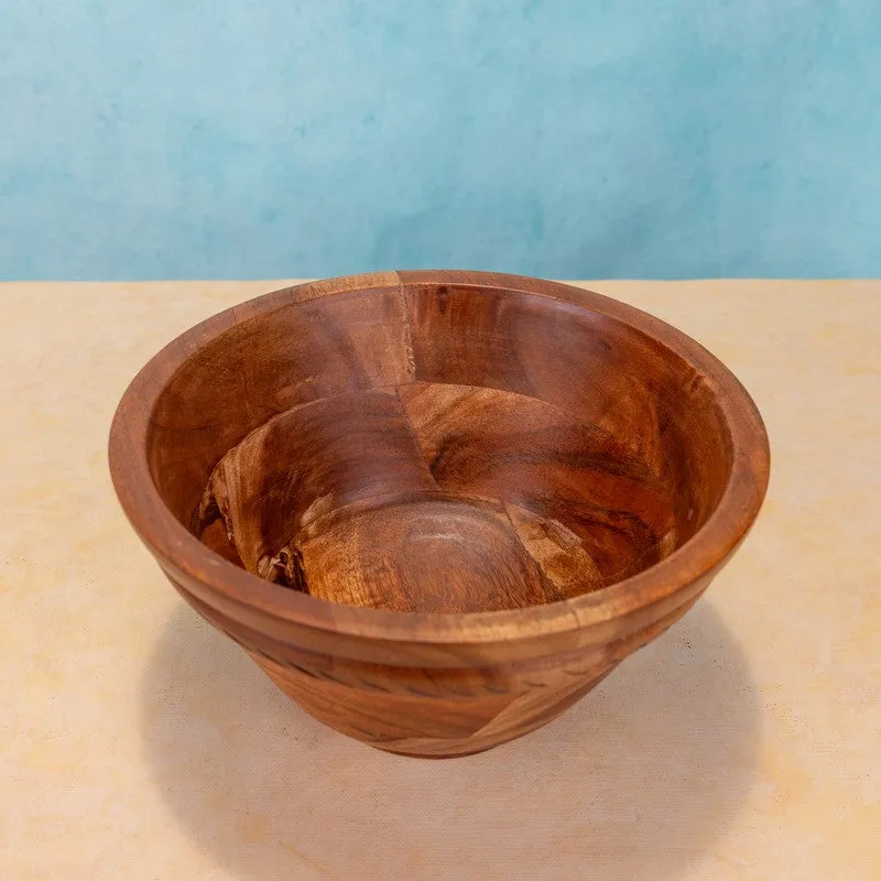 Handcrafted Wood Mixing Bowl - 1600 mL media 6