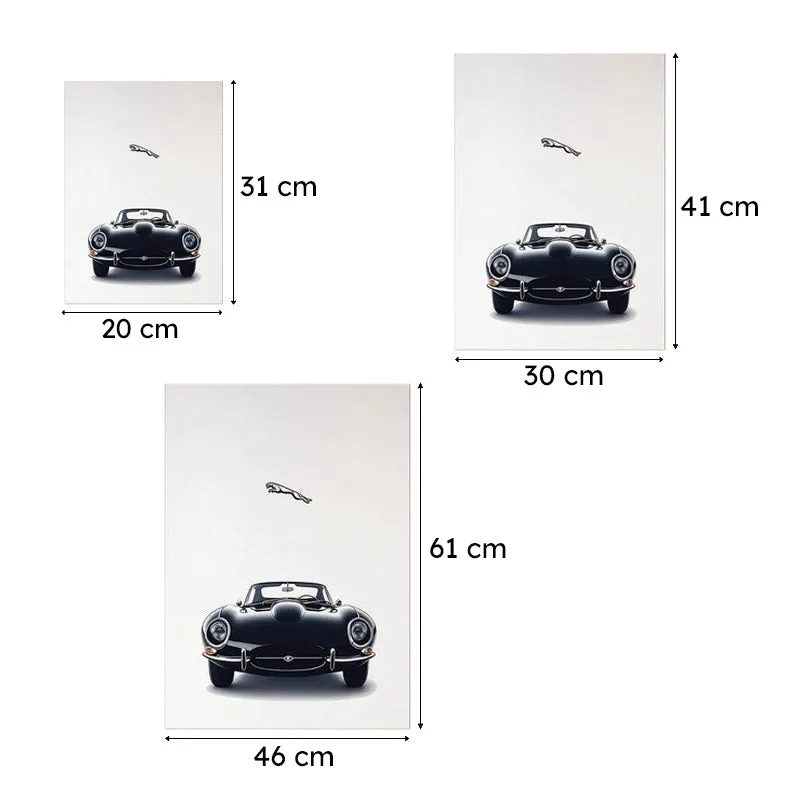 Jaguar Elegance Wall Poster - Black media 10