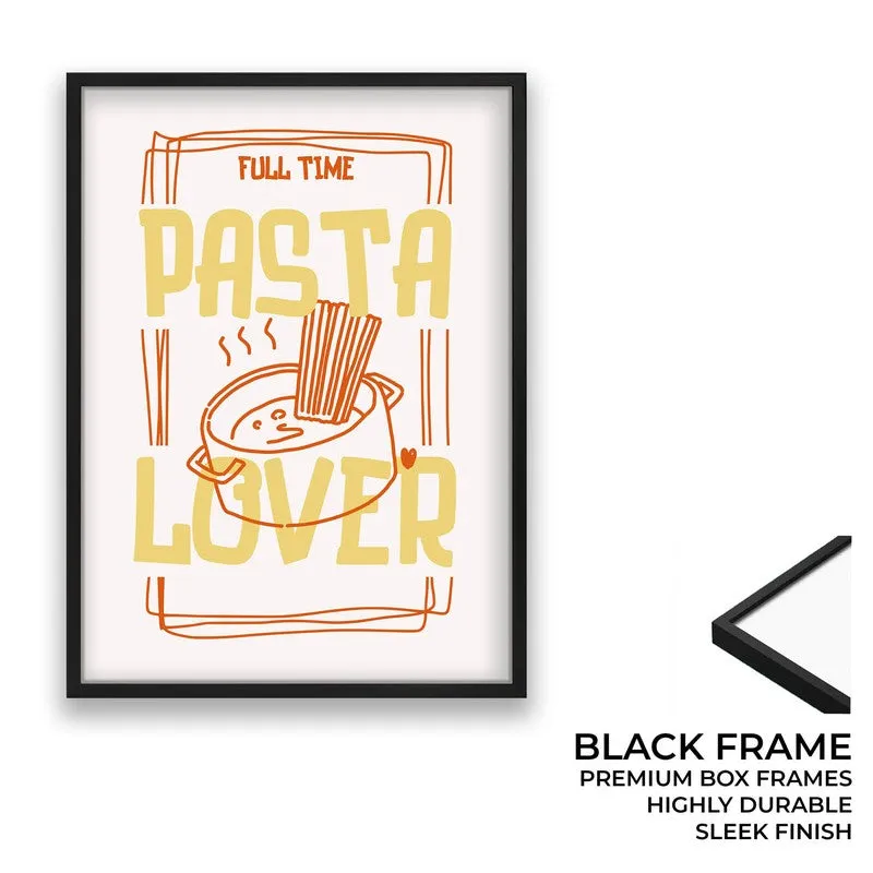 PastaLover Archival Canvas Wall Art - Black media 8