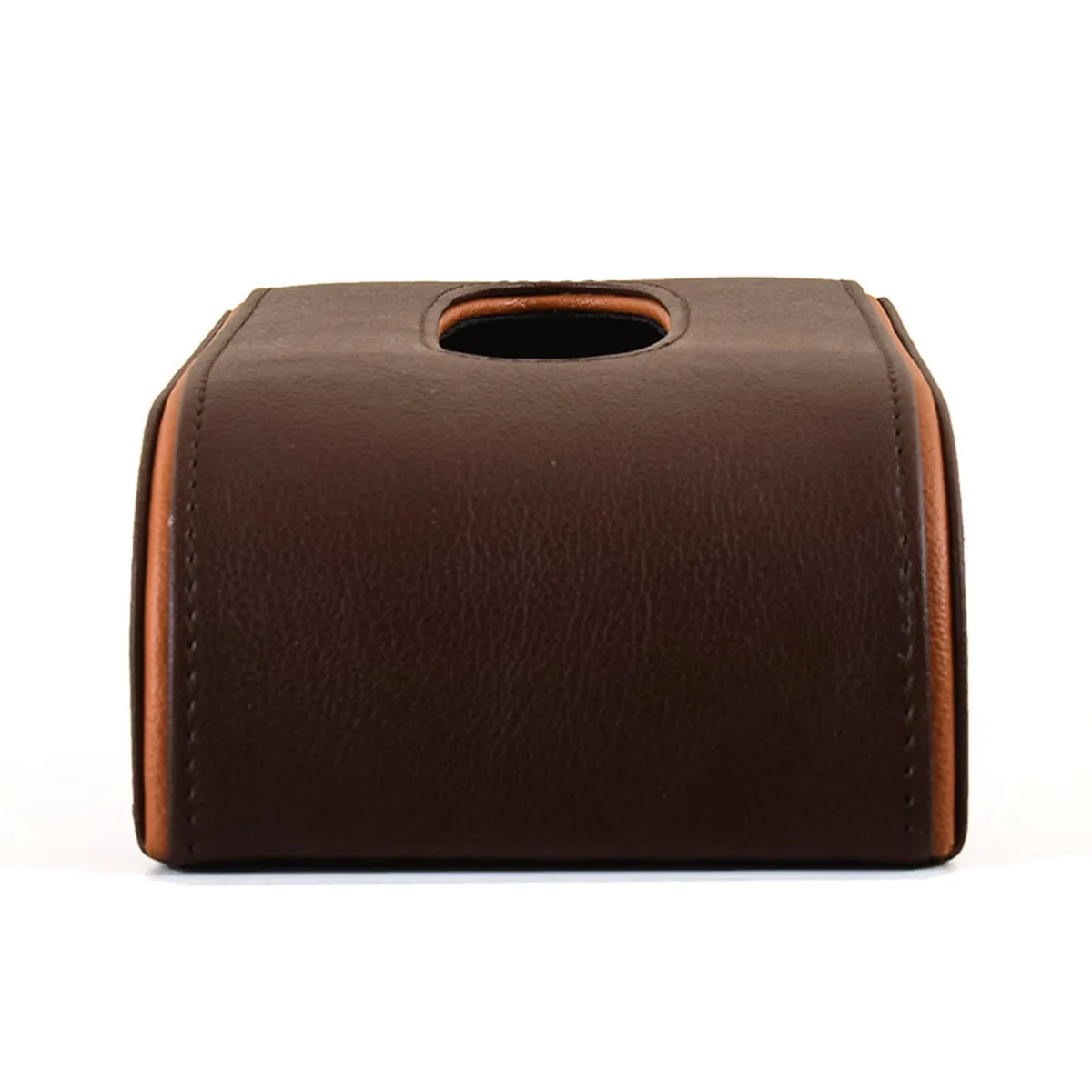 Rear view showing the curved brown tissue holder design