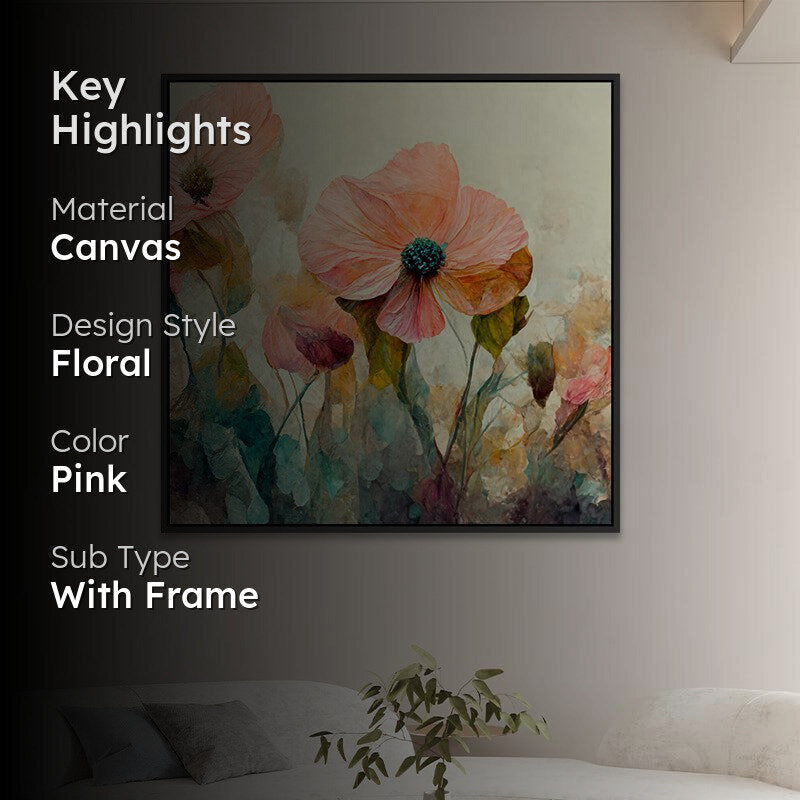 Floral Burst Wall Painting media 2