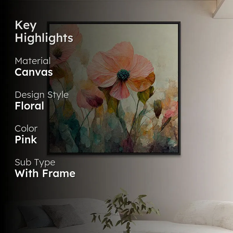 Floral Burst Wall Painting media 2