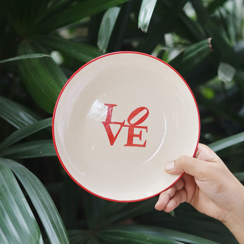 Love Ceramic Quarter Plate