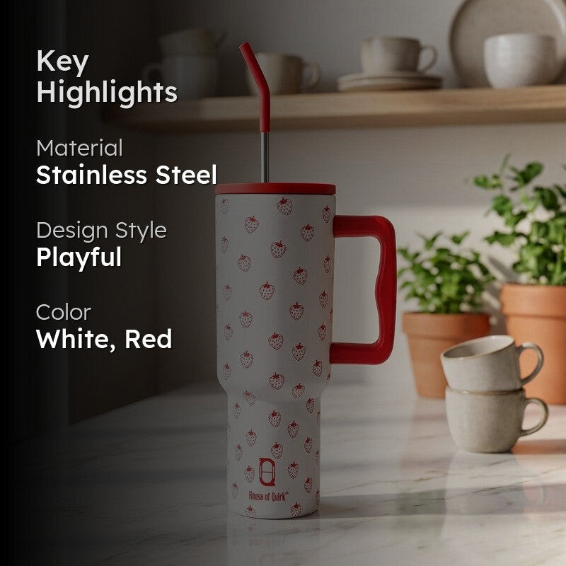 Berry Bliss Stainless Steel Tumbler - 1200 ML media 2