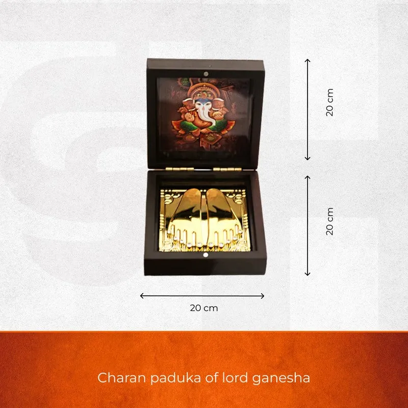 Lord Ganesh Divine Brass Paduka media 6