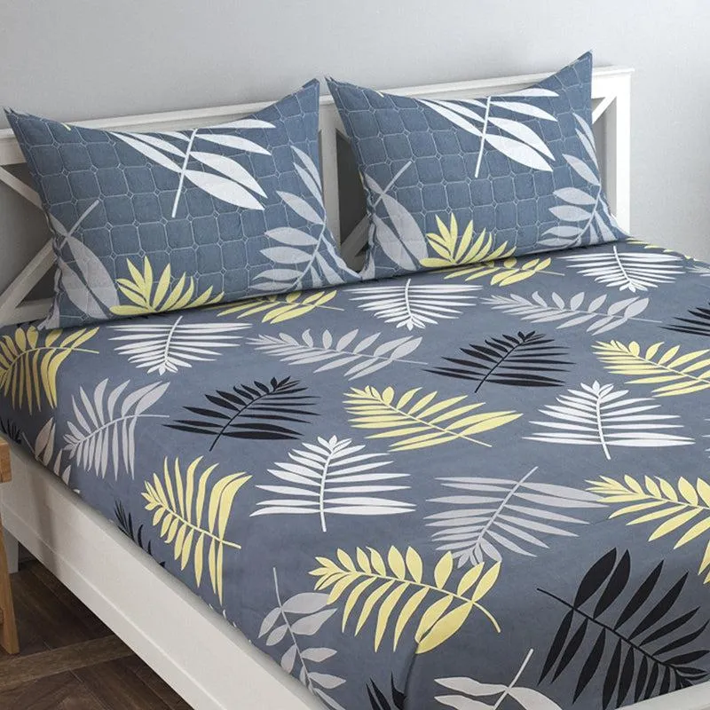 Ink & Fern Floral Quilted Bedding Set - Five Piece Set media 3