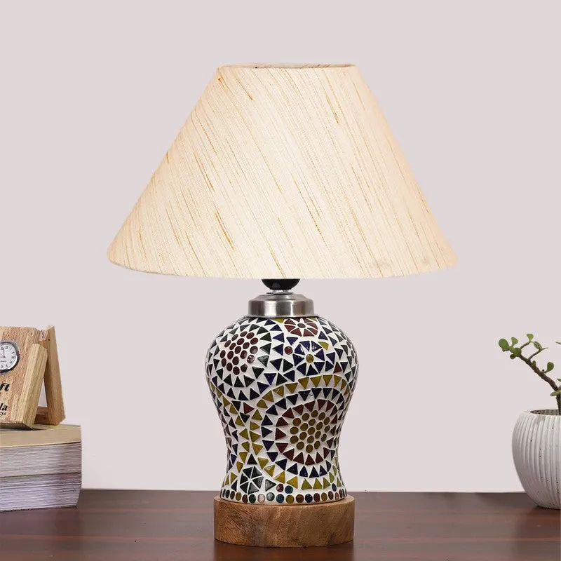 Wavon Wooden Table Lamp - Multicolor media 4
