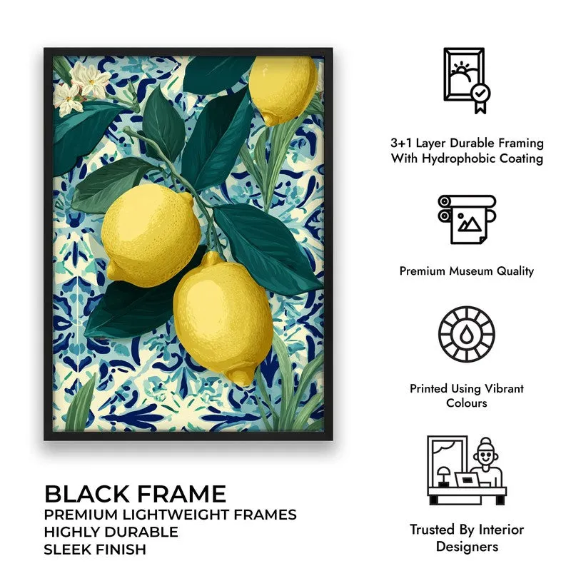 Limonia Canvas Wall Painting With Black Frame media 7