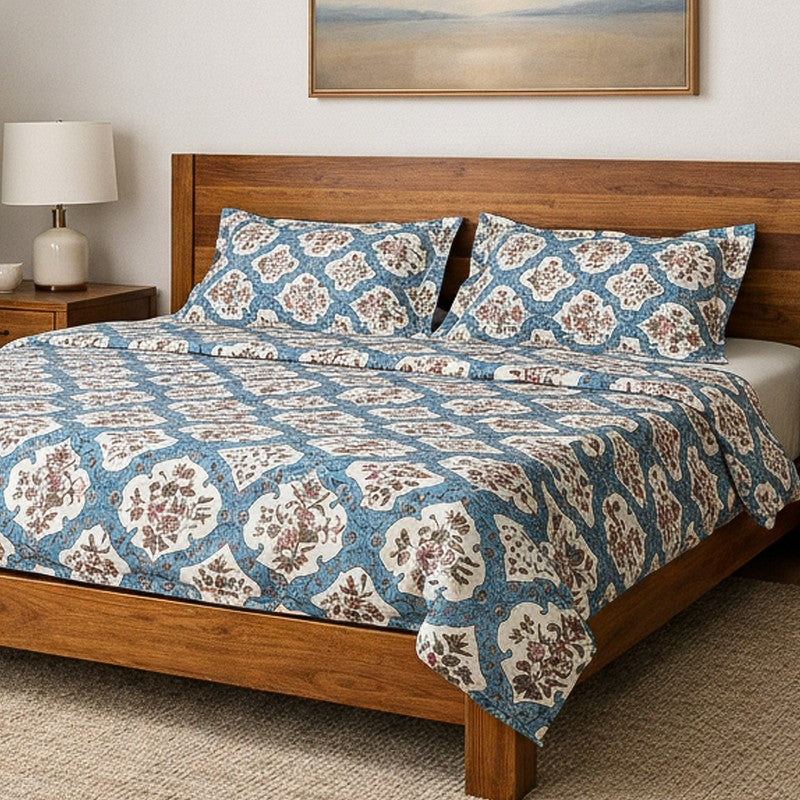Mughal Muse Microfiber Bedsheet  - 125 GSM media 3
