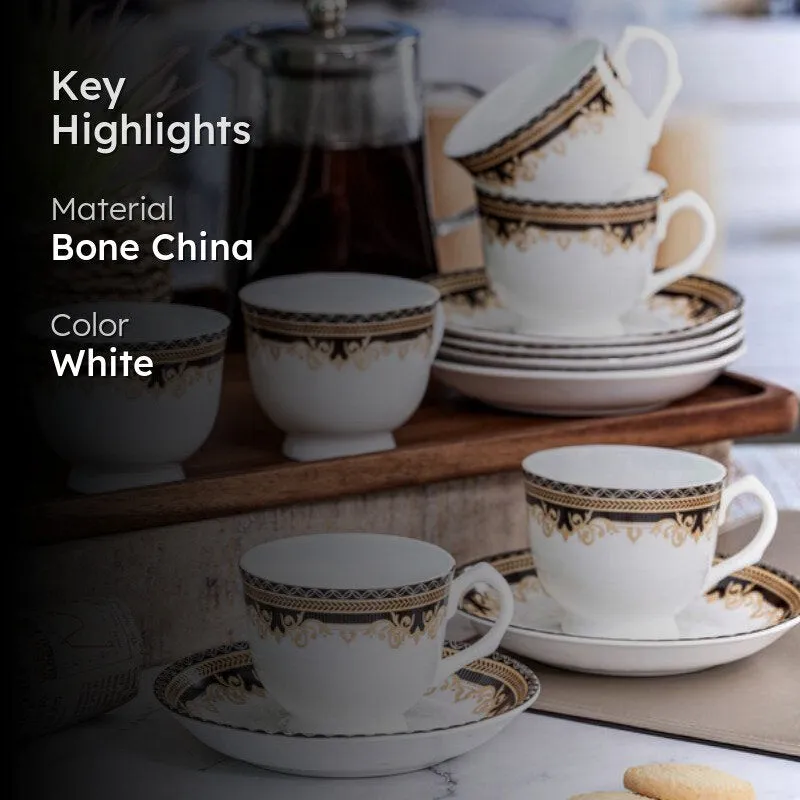 Sonaki Yita Ethnic Cup & Saucer Set (170 ML) - Twelve Piece Set media 2