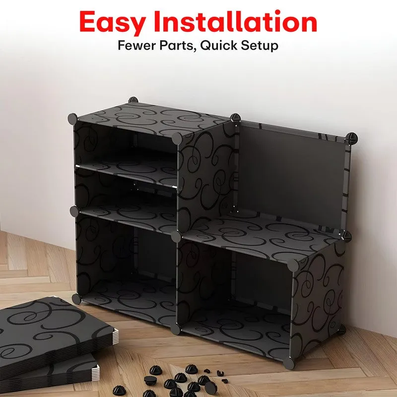 Rioware Cubix Home Shoe Racks - Black media 6