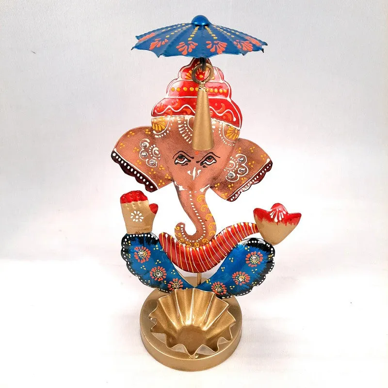 Divine Ganesh Aura IronTealight Candle Holder media 3