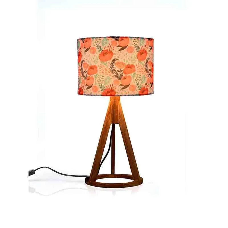 Rosey Dosey Wooden Table Lamp - Multicolor media 5