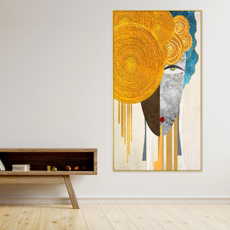 Abstract Minsha Canvas Wall Painting
