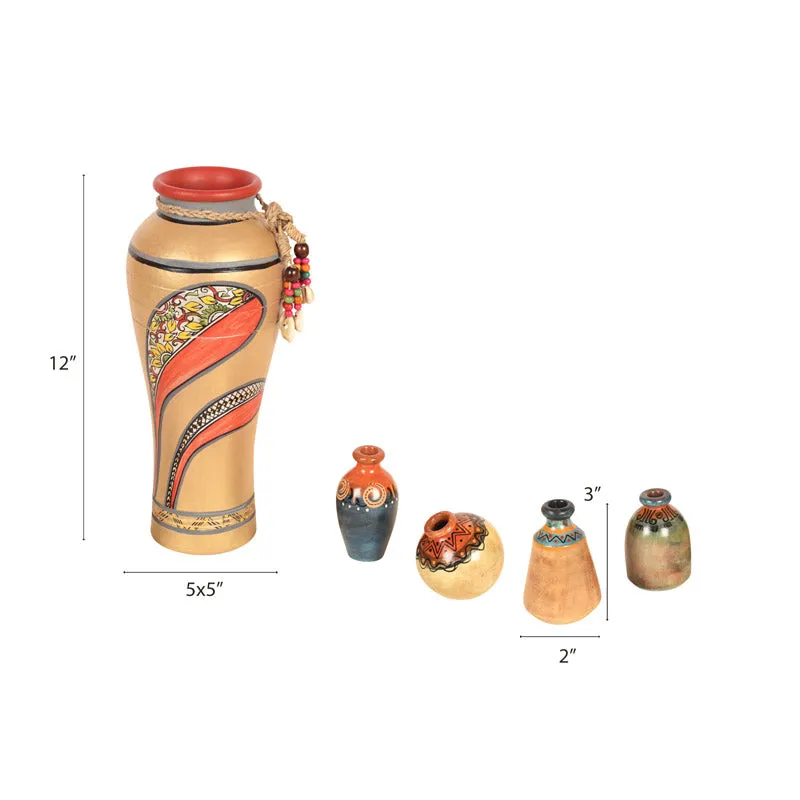 Kaishori Handcrafted Vase - Set of Five media 6