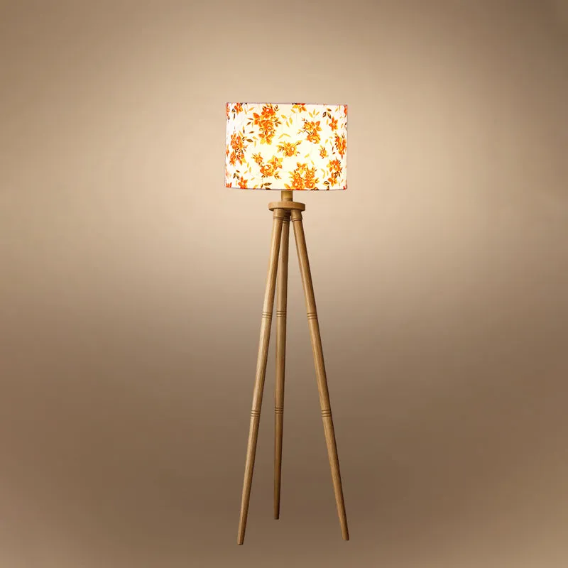 Fleur Tripod Floor Lamp - Orange media 4