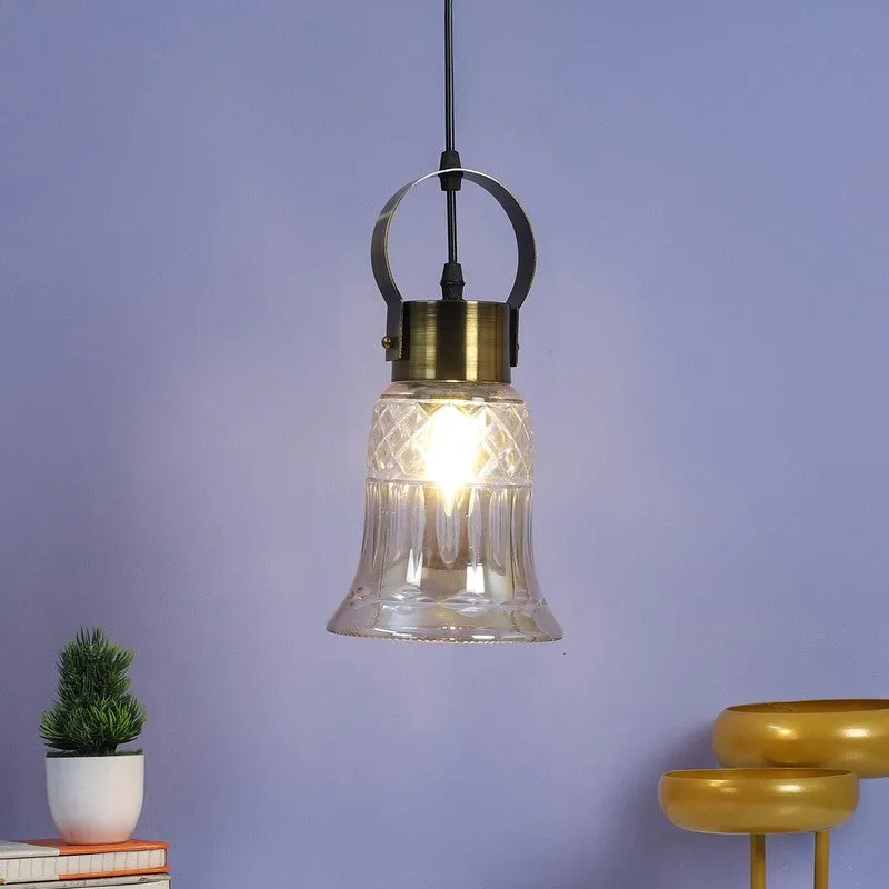 Aurora Faceted Pendant Glass Ceiling Lamp media 1