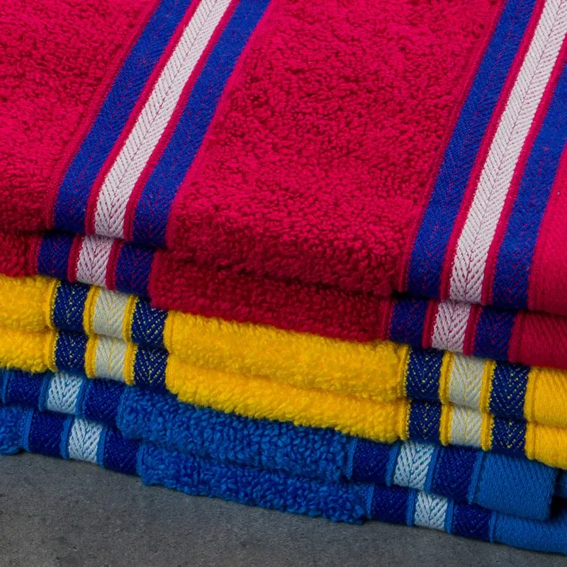 Nautica Dove Dual Down Cotton Hand Towel (Yellow,Red & Blue) - Set Of Six media 5