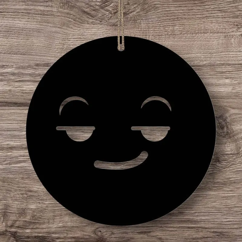 Hey! Emoji Mild Steel Wall Accent media 1
