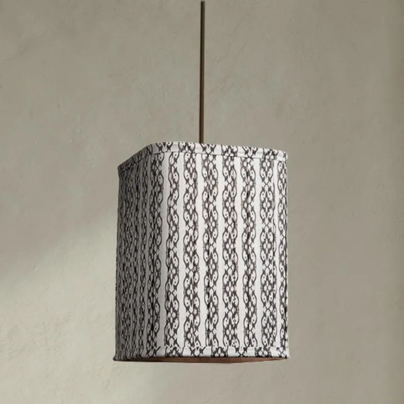 Ethnix Pleated Fabric Ceiling Lamp - Grey media 3