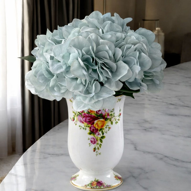 BlueHydra Polyester Artificial Flower - Set Of Four