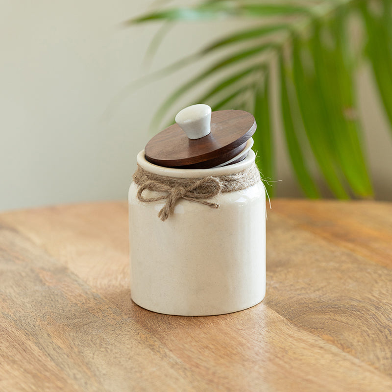 Dune Bow Ceramic Jar - 410 mL
