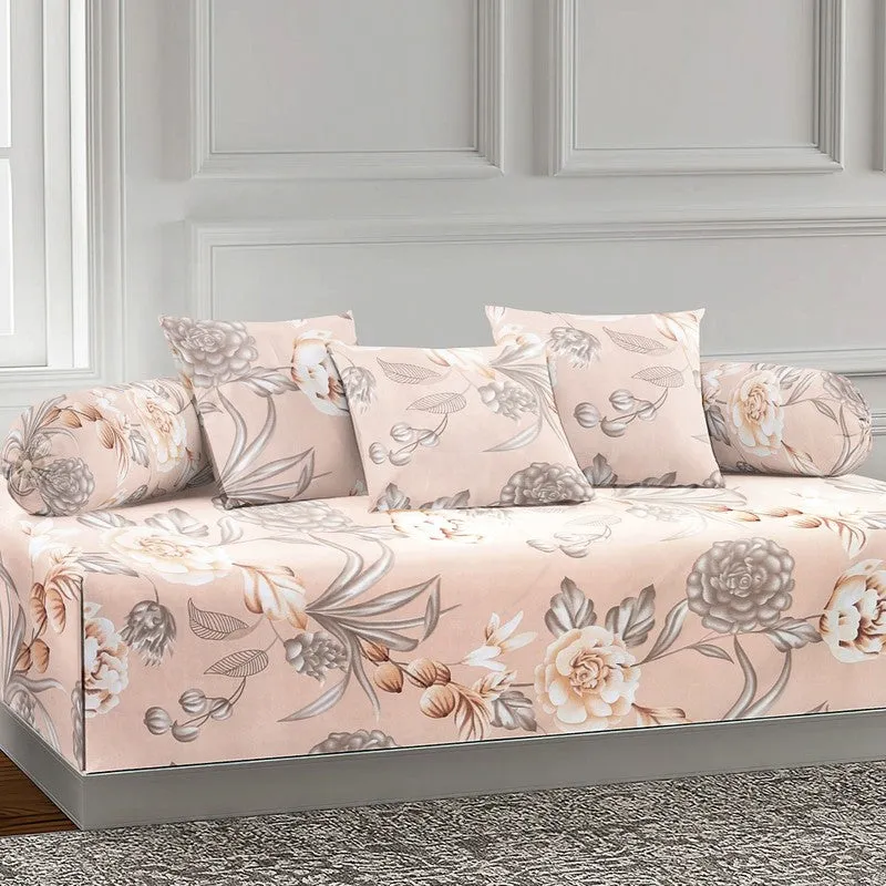 Evixa Printed Diwan Set - Six Piece Set media 3