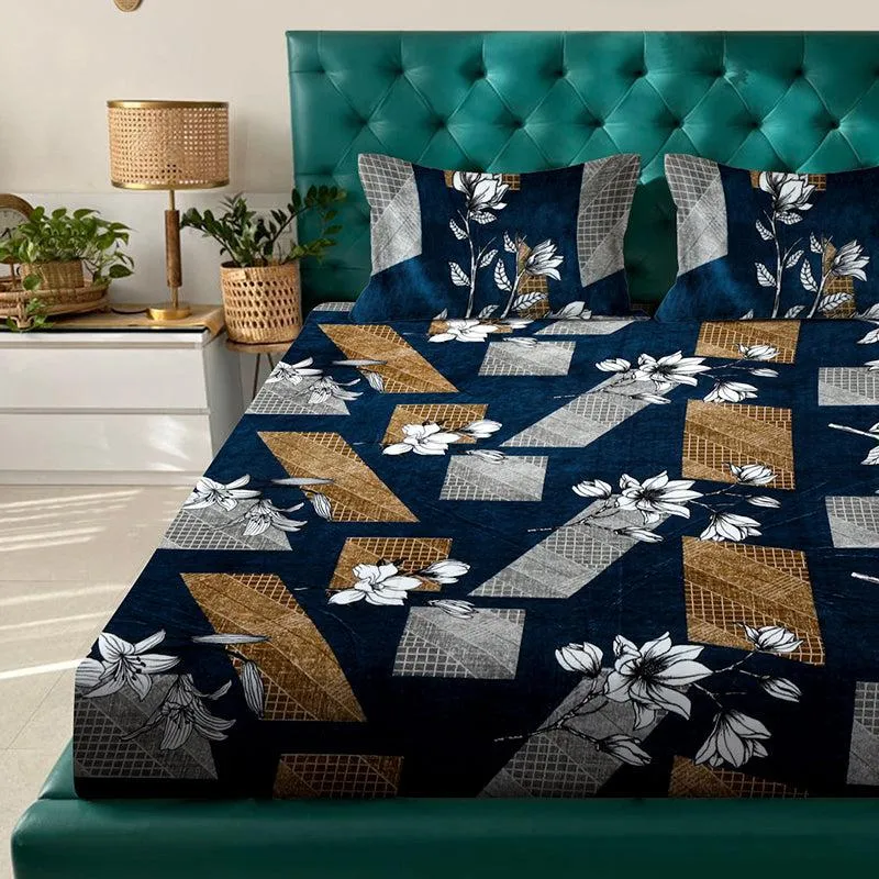 Mohaka Floral Fleece Bedsheet - 280 GSM media 3
