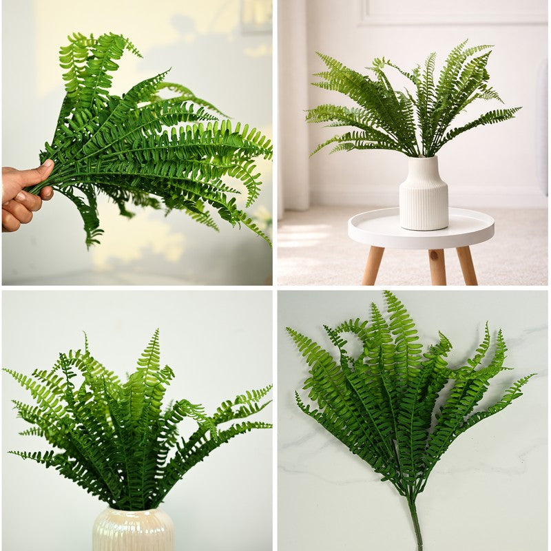 Fernique Plastic Artificial Plant - Set Of Two media 7