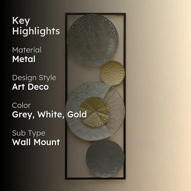 Nastasya Abstract Metal Wall Accent media 2