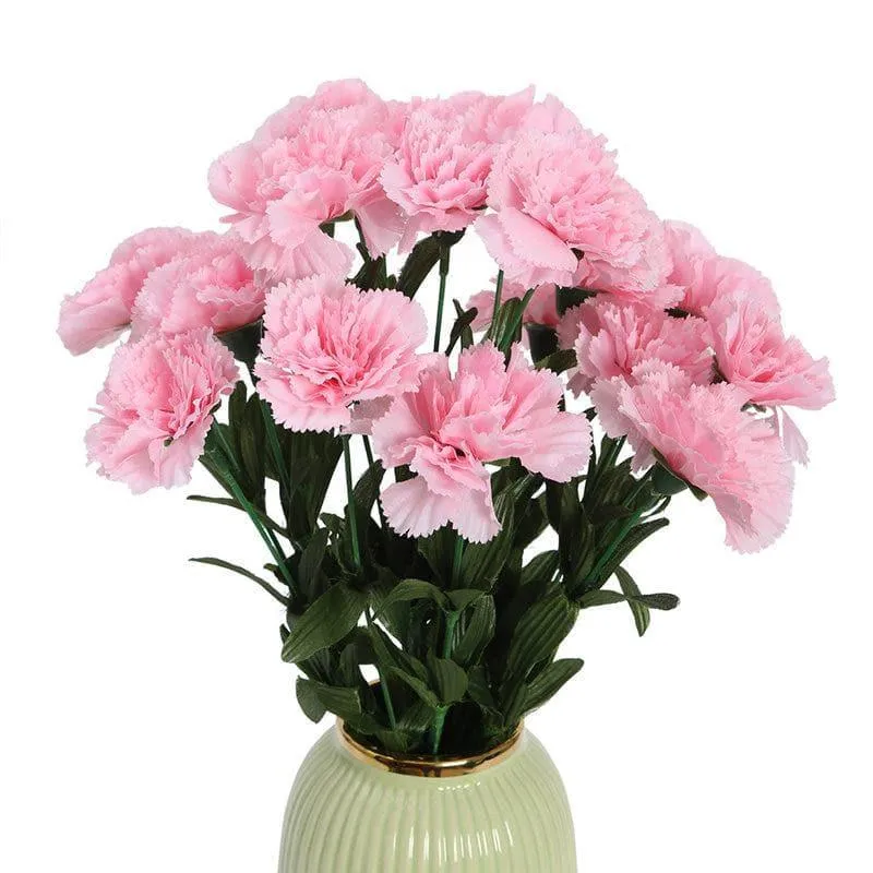 Faux Carnation Bunch (Light Pink) - Set Of Two media 4