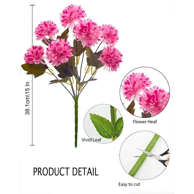 Eternal Blooms (Pink ) Lifelike Artificial Flowers - Set Of Two media 7