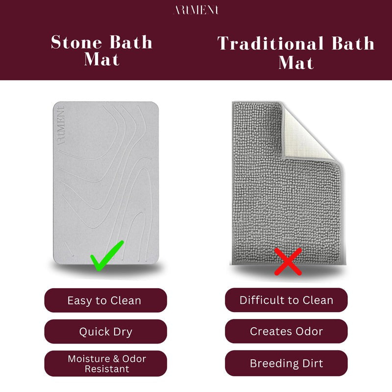 Stone Flow Diatomaceous Earth Bath Mat media 9