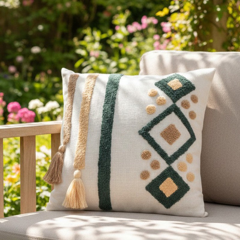 Petra Cotton Tufted Cushion Cover