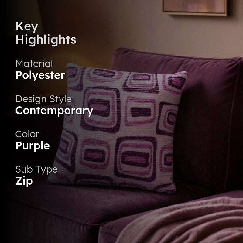 Squarecraft Cushion Cover - Purple media 2