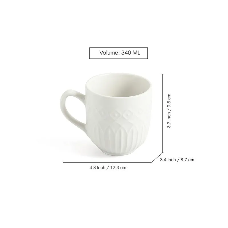 Minimalist Ceramic Coffee Mug (340 mL Each) - Set Of Four media 7